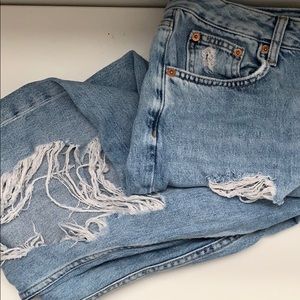 Topshop moto Hayden ripped jeans. Boyfriend style